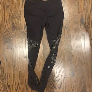 Alo leggings with lined cutouts